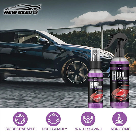 3-in-1 auto- en keramische polijstspray🔥🔥Koop meer, bespaar meer! 50%