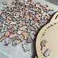 🎁Kerstuitverkoop 50% KORTING🎅 Houten katvormige puzzel van 135 stukjes Morandi-Color