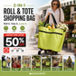 🛒✨ 2-in-1 Opvouwbare Boodschappenkar – Geen Zware Tassen Meer Dragen, Alles Makkelijk Meenemen