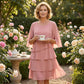 🌸Lente-uitverkoop: 50% KORTING🎁👗Elegante damesjurk met gelaagde ruches aan de mouwen – Een moeiteloze stijl voor elke gelegenheid💃