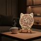 🎁Kerstuitverkoop 50% KORTING🎅135-delige Morandi-kleurige houten puzzel in de vorm van een kat