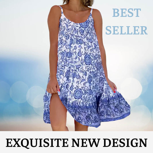 🔥Promotie 48% KORTING🏝️ Camisole-jurk met bloemenprint🌸