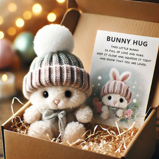 🔥Laatste dag: BUY 3 GET 1 FREE - Handgemaakt🐇Mini Konijntje Knuffel Schattig Paascadeau🎁