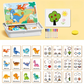 🧲 Magnetische Gezichtsdress-up Reisspel – Educatief Leerspeelgoed Dubbelzijdig voor Kleuters!