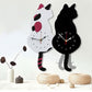 Noordse Kat met Kwispelende Staart Wandklok