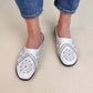 Luchtige pantoffels met bloemmotief, geschikt voor alle voetvormen