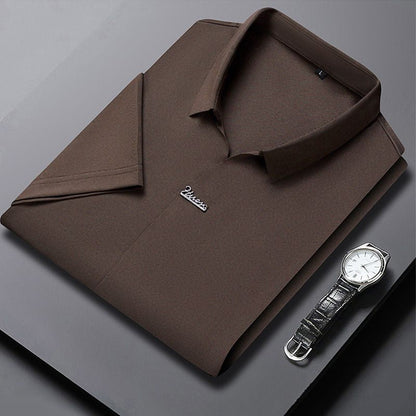 🔥Heren Casual Revers Ademend Kreukvrij T-shirt - KOOP 2 GRATIS VERZENDING