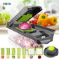 🎁 MOEDERDAG-UITVERKOOP 50% KORTING!!! 🧑‍🍳Multi-Knife™ | Multifunctionele groentesnijder | 16-delige set🥗