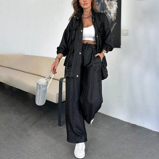 Dames Oversized Cargojas & Broek Twee-delige Set
