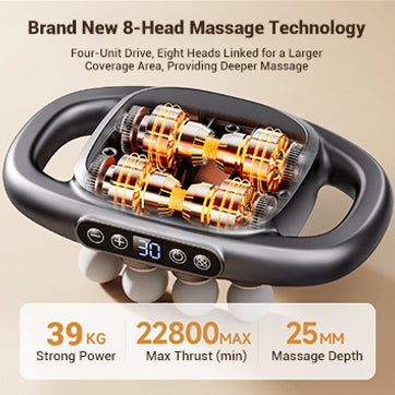 Massagepistoolset met 8 massagekoppen🔥