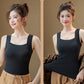🔥🎁Vrouwen Thermisch Tanktop met U-hals en met Ingebouwde Bh