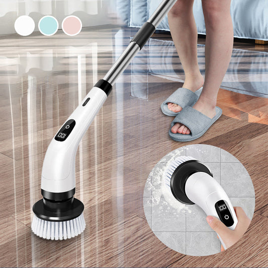 🔥Nieuwjaarsuitverkoop 50% UIT✨8-in-1 draadloze elektrische intrekbare reinigingsborstel met lange steel