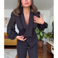 🌸 Elegante zwarte top met kralen & wijde broek🌸