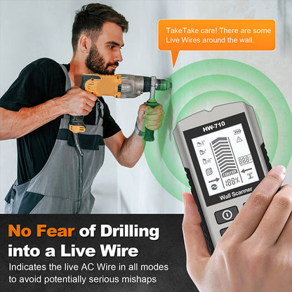 🔥🔍Multifunctionele Handheld Metaal- en Muurdetector