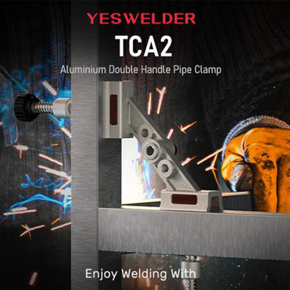 Verstelbare buisklem voor lassen en houtbewerking