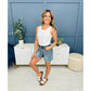 💖LAATSTE DAGVERKOOP 50% UIT🩳High Rise Gerafelde Zoom Afgesneden Jean Shorts