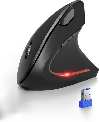 🖱Draadloze USB oplaadbare ergonomische verticale optische muis