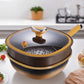 🔥50% tijdelijke korting🍳 30 cm titanium steelpan met antiaanbaklaag en deksel