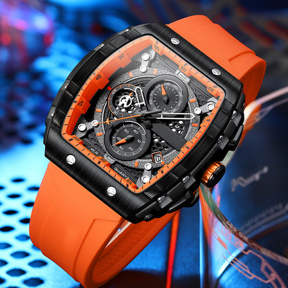 💥gratis verzending🌈Cyberpunk futuristische stijl⌚Multifunctioneel herenhorloge met kwarts