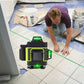 🔥16-lijns groen laserwaterpas met automatische nivellering🎉