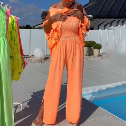 🔥 Uitgesneden top & bandeau jumpsuit - Uitgeholde hartmachine × bandeau pikant