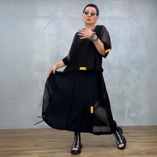⏳Dames set: mouwloze jurk met cover-up