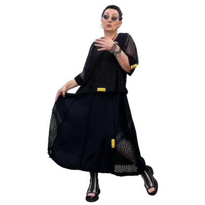 ⏳Dames set: mouwloze jurk met cover-up