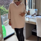🍁Dames top met lange mouwen en overhemdkraag