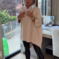 🍁Dames top met lange mouwen en overhemdkraag