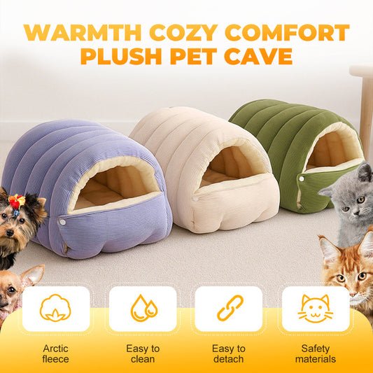 🔥Warmte, gezellig comfort, pluchen huisdierenhol🐱
