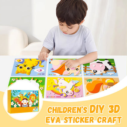 🔥Uitverkoop 50% Korting🔥Doe-het-zelf 3D EVA Knutselstickers voor Kinderen