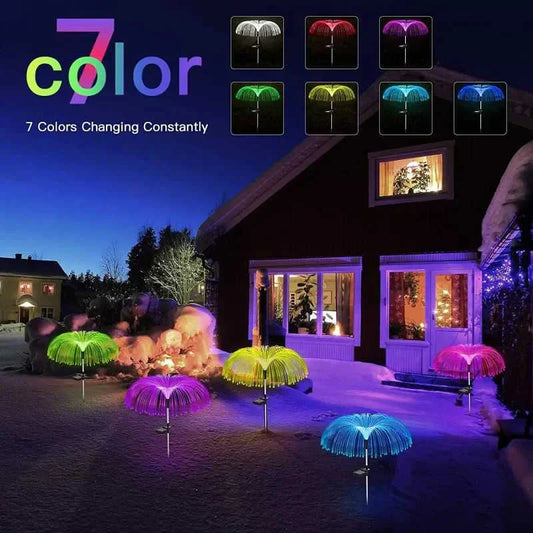 🔥 50% KORTING ! ✨ Zonne-energie Kwal Lamp - Optische Vezels, Kleurverloop Effect, Waterdicht Ontwerp ❄️✨