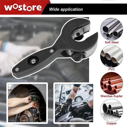🔥50% korting🔥Ratelsnijder voor buizen, snel te bedienen met één hand, voor het snijden van roestvrij staal, koper en aluminium met een diameter van 5/16-1-1/8 inch