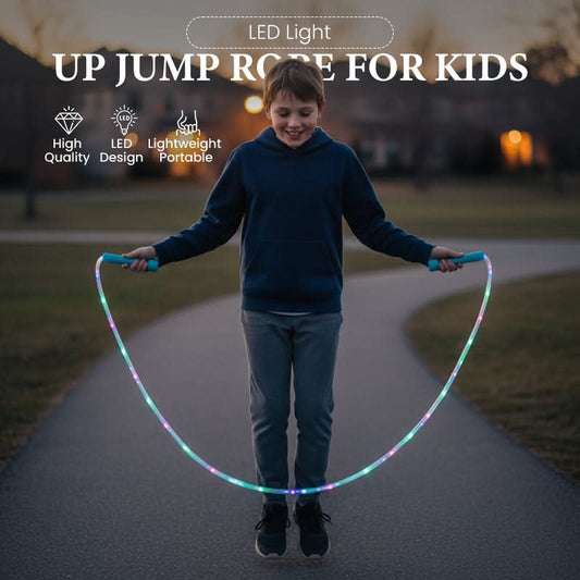 🎉 Nieuwjaars Aanbieding - 50% KORTING! ✨ LED Springtouw voor Kinderen – Speel in Stijl met Magische Lichtshow! 💡