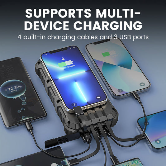🔥【Bestseller】🔥 49800 mAh powerbank met hoge capaciteit en ingebouwde lamp☀️🔋