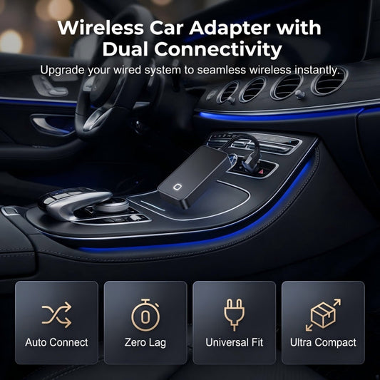 Play2Video Ultra draadloze CarPlay/Android Auto alles-in-één-adapter