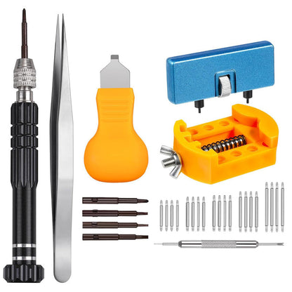 🕰️ 50% KORTING! 🔧 Gereedschapsset voor professionele horlogereparatie – 13-in-1, precisiegereedschap & ideaal voor horloge- en brillenreparatie 🛠️