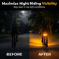 🚴 50% KORTING! 🔦 Draadloos richtingaanwijzerlicht voor fietsen – Oplaadbaar, waterdicht & perfect voor meer veiligheid 's nachts 💡