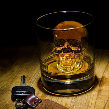 💀🧊 DIY siliconen ijsblokjeshouder in schedelvorm – Grote langzaam smeltende schedel voor whisky, cocktails en meer. ✨