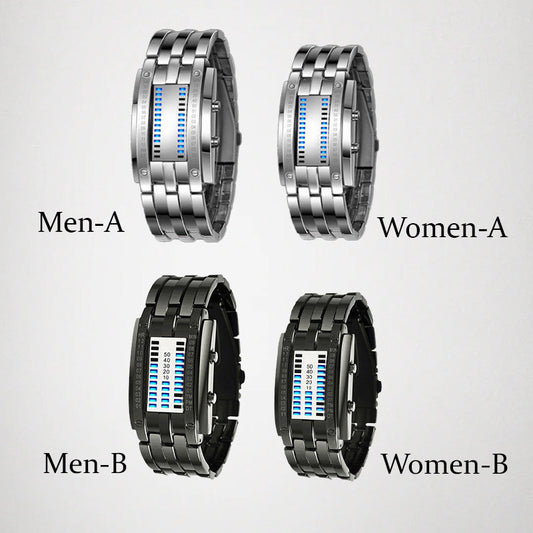 ⚡⌚ 50% KORTING – Binaire LED Horloge voor Mannen – Uniek Sportief Design met Waterbestendige Behuizing