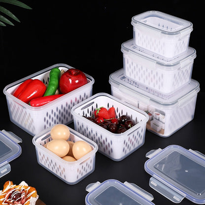 🍓✨ 3-Delige Fruitbewaarset voor de Koelkast – Houd Bessen en Fruit Langer Vers met Slimme Afvoer