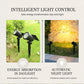 Tuinlamp op zonne-energie met zonsondergangseffect