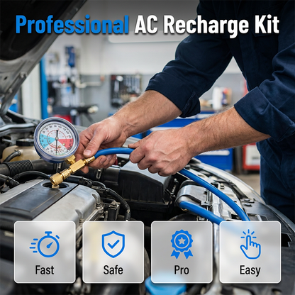 ⏳Tijdelijke aanbieding⏰ R134a AC-vulslang met manometer – universeel & eenvoudige doe-het-zelf tool 🔧