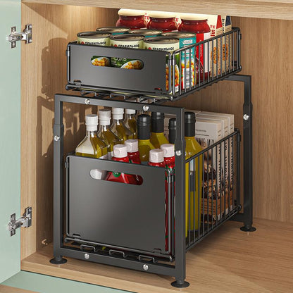 🏠 50% KORTING – Ruimtebesparend Keukenrek Zonder Boren – Alles Netjes en Binnen Handbereik