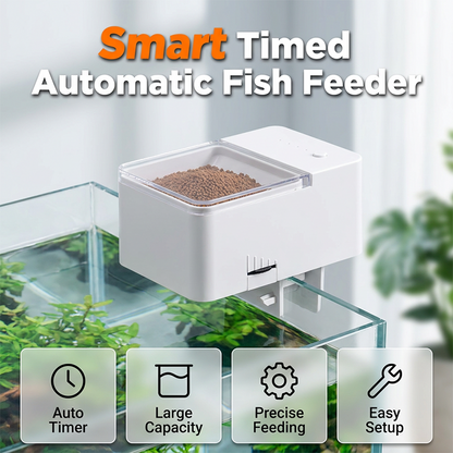 😴➡️🐠 Automatische visvoederbak – Met ingebouwde timer, ideaal voor drukbezette eigenaren | Tot 30 dagen 🗓️