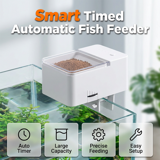 😴➡️🐠 Automatische visvoederbak – Met ingebouwde timer, ideaal voor drukbezette eigenaren | Tot 30 dagen 🗓️