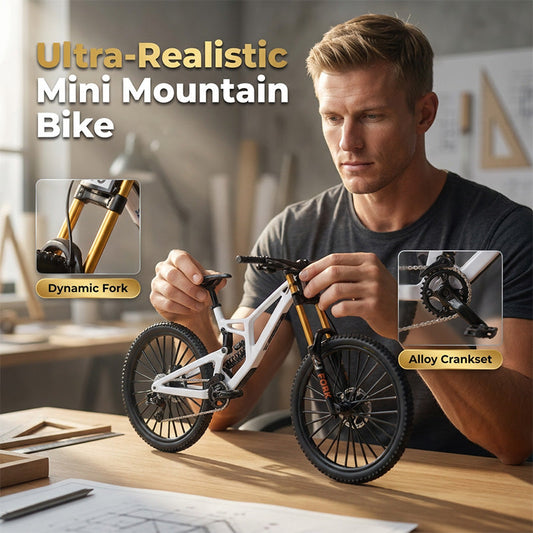 Mini-mountainbike van lichtmetaal (speelgoedmodel)