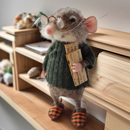 🐭Schattige muis van naaldvilt voor decoratie🎉
