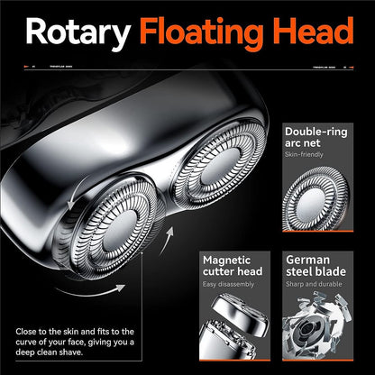 🔥Hot ✨2025 Nieuwe Upgrade Pocket Shaver USB Men's Mini Shaver Oplaadbaar Waterdicht Compact Elektrisch Scheerapparaat