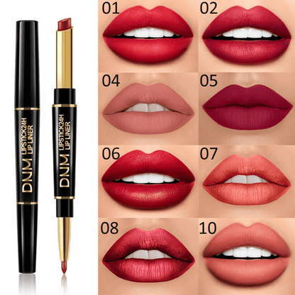 2-in-1 waterdichte lippenstift en lip liner